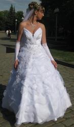 Продам шикарное свадебное платье с аксессуарами или раздельно